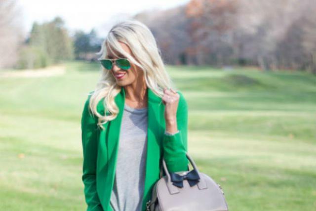 С чем надеть зеленый пиджак: советы Зеленый пиджак